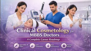Clinical cosmetology for MBBS doctors performing aesthetic treatments using injectables and laser technology