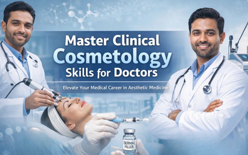 MBBS doctors developing essential skills in clinical cosmetology through hands-on aesthetic training and advanced procedures